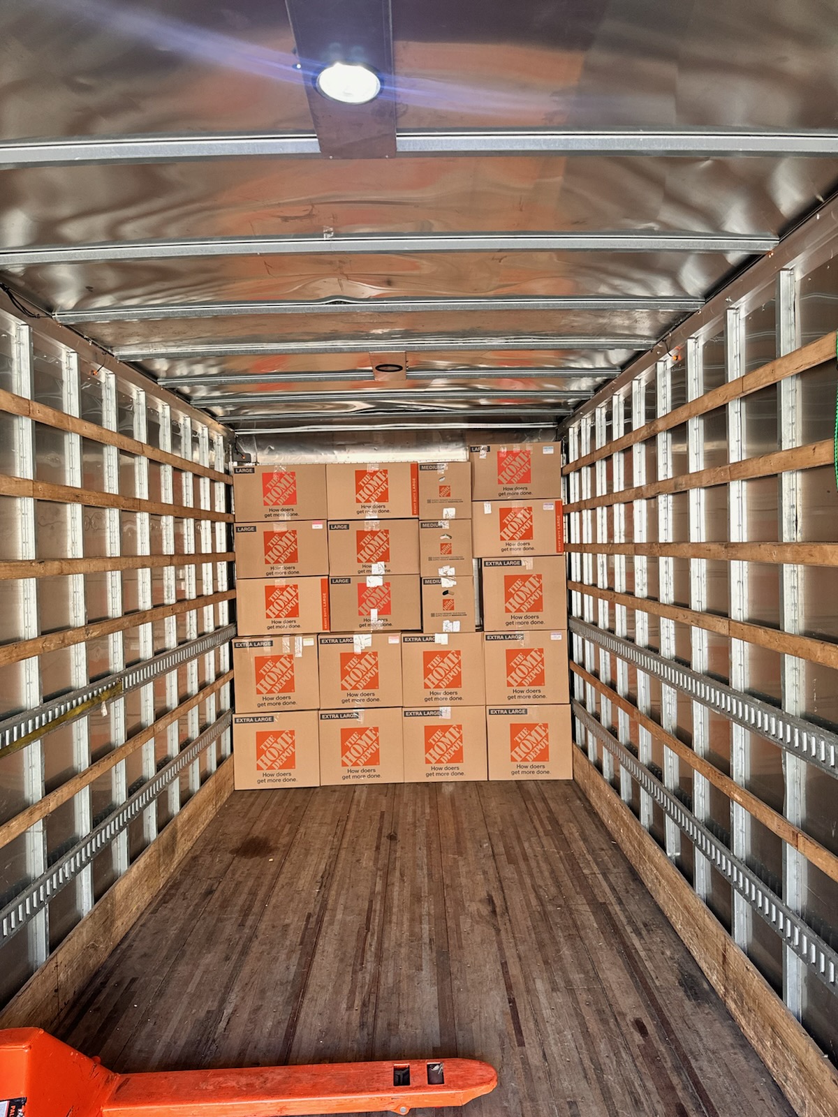 Your Local Moverz in-house crew on a residential moving job with equipment