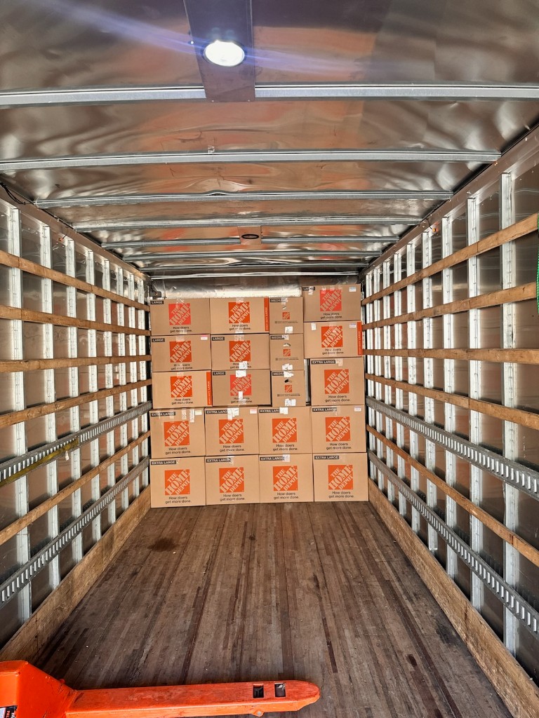 Packed truck ready for a Kansas City North delivery