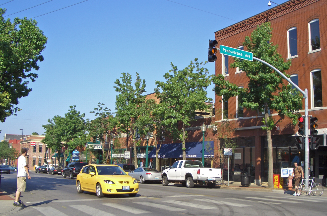 Westport Road in the Westport district of Kansas City, Missouri